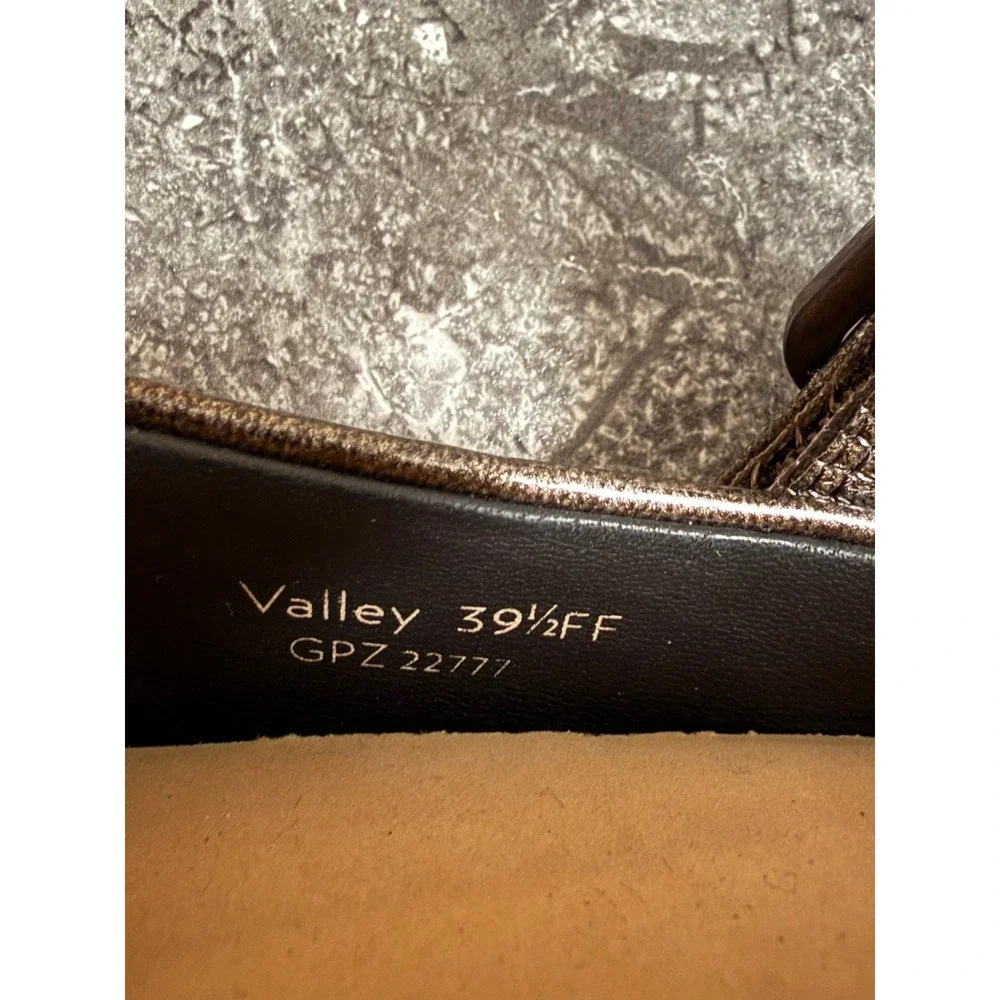 Ziera VALLEY Womens Mary‎ Jane Comfort Plus Heels Patent Leather Bronze 39.5FF